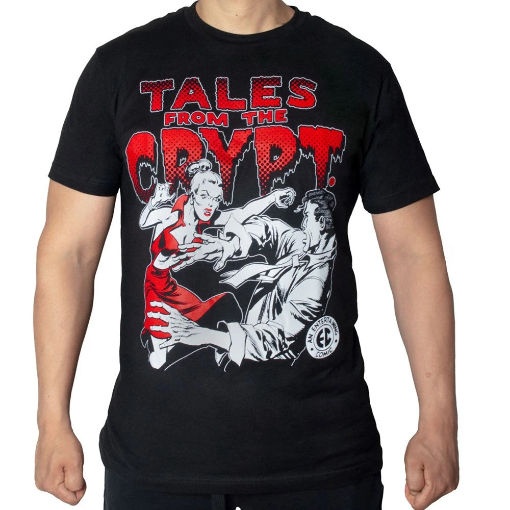 Tales From The Crypt Vampire Girl Mens Tshirt 4 Tales From The Crypt Vampire Girl Mens Tshirt - Image 2
