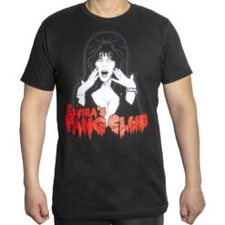 Elvira Fang Club Mens T-Shirt -Kreepsville Shop MTEFC 2 0473afea 4c87 489d 88c4 b95494227418