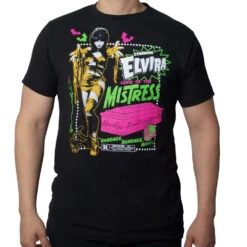 Elvira Mummy Curse Mens T-Shirt -Kreepsville Shop MTEMC 2
