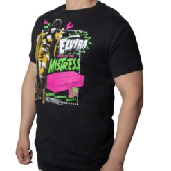 Elvira Mummy Curse Mens T-Shirt -Kreepsville Shop MTEMC 3