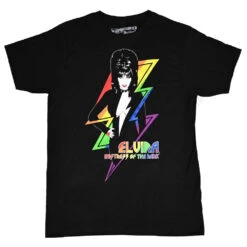 Elvira Pride Rainbow Bolt T-Shirt
