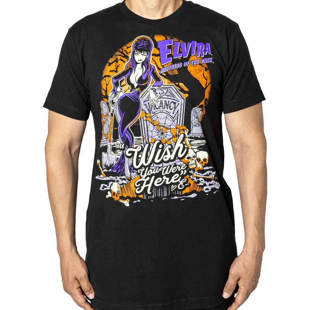 Elvira Wish You Were Here Mens T-Shirt 5 Elvira Wish You Were Here Mens T-Shirt - Image 3