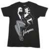 Vampira Jumbo Skull Pin-up T-shirt -Kreepsville Shop MTJVSPU 1