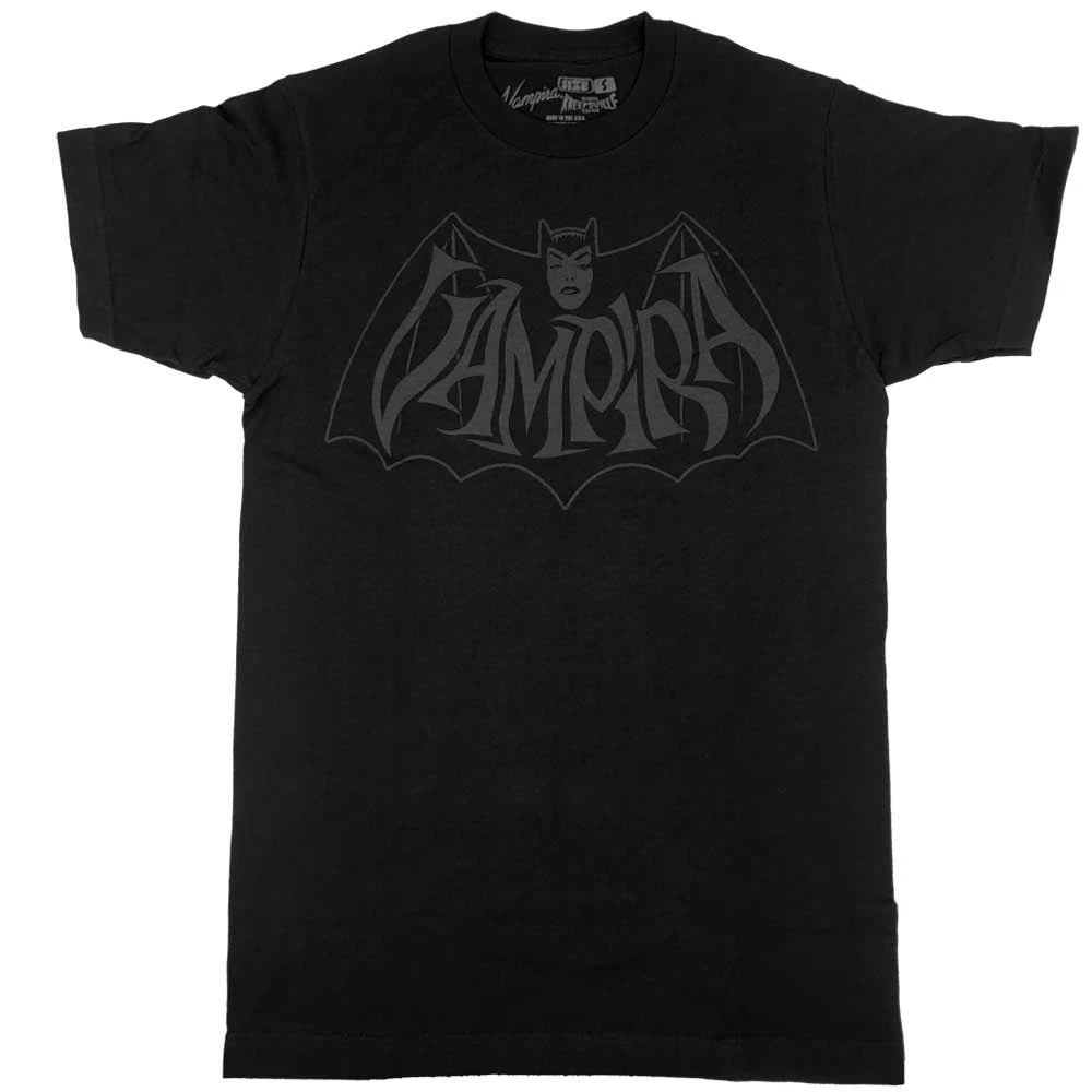 Vampira Retro Bat Dark Tshirt 3 Vampira Retro Bat Dark Tshirt