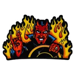 Flames Devil Man Patch