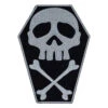 Skull Cross Bones Coffin Grey Patch -Kreepsville Shop PSBCG 1 86a678b6 a9c6 41e0 b026 ca4904902c90