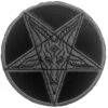 Satanic Circle Shiny Black Patch -Kreepsville Shop PSCBPU