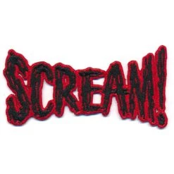 Scream Text Red Patch