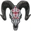Voodoo Goat Skull Patch -Kreepsville Shop PVGS
