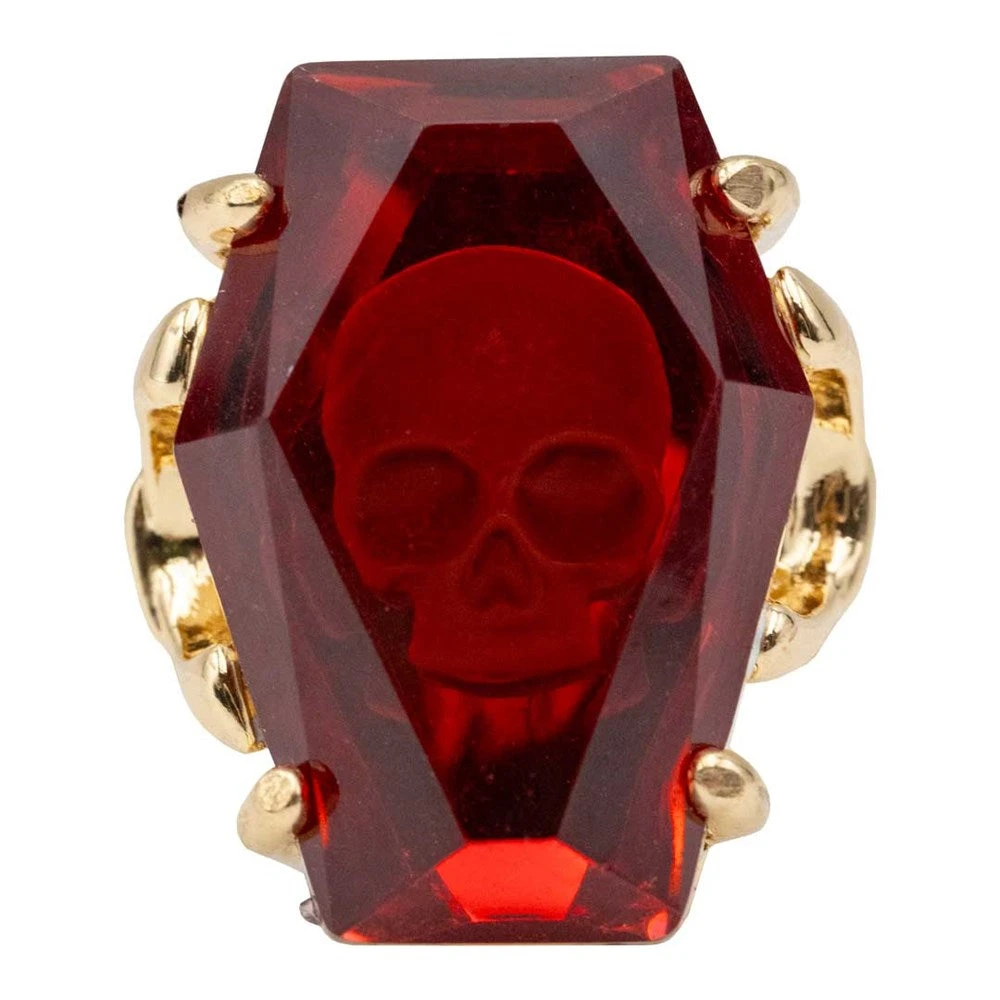 Elvira Coffin Jewel Red Ring 4 Elvira Coffin Jewel Red Ring - Image 2