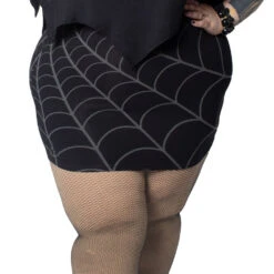 Spiderweb Mini Skirt Grey -Kreepsville Shop SMSWG 3 ff3573a2 02d0 4ab9 a557 1bba9c1b699c