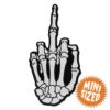 Skeleton Hand Finger Mini Vinyl Sticker 1 Skeleton Hand Finger Mini Vinyl Sticker -Kreepsville Shop VSMHF
