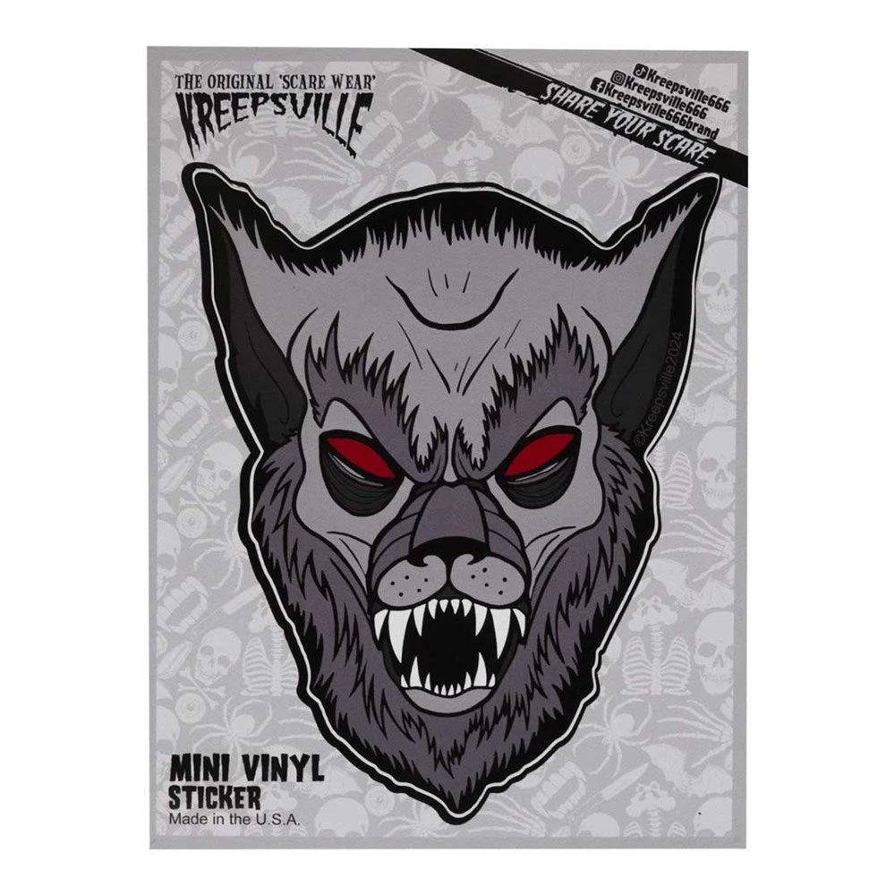 Werewolf Graves Mini Vinyl Sticker 4 Werewolf Graves Mini Vinyl Sticker - Image 2