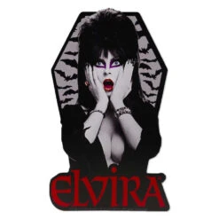 Elvira Coffin Bats Vinyl Sticker