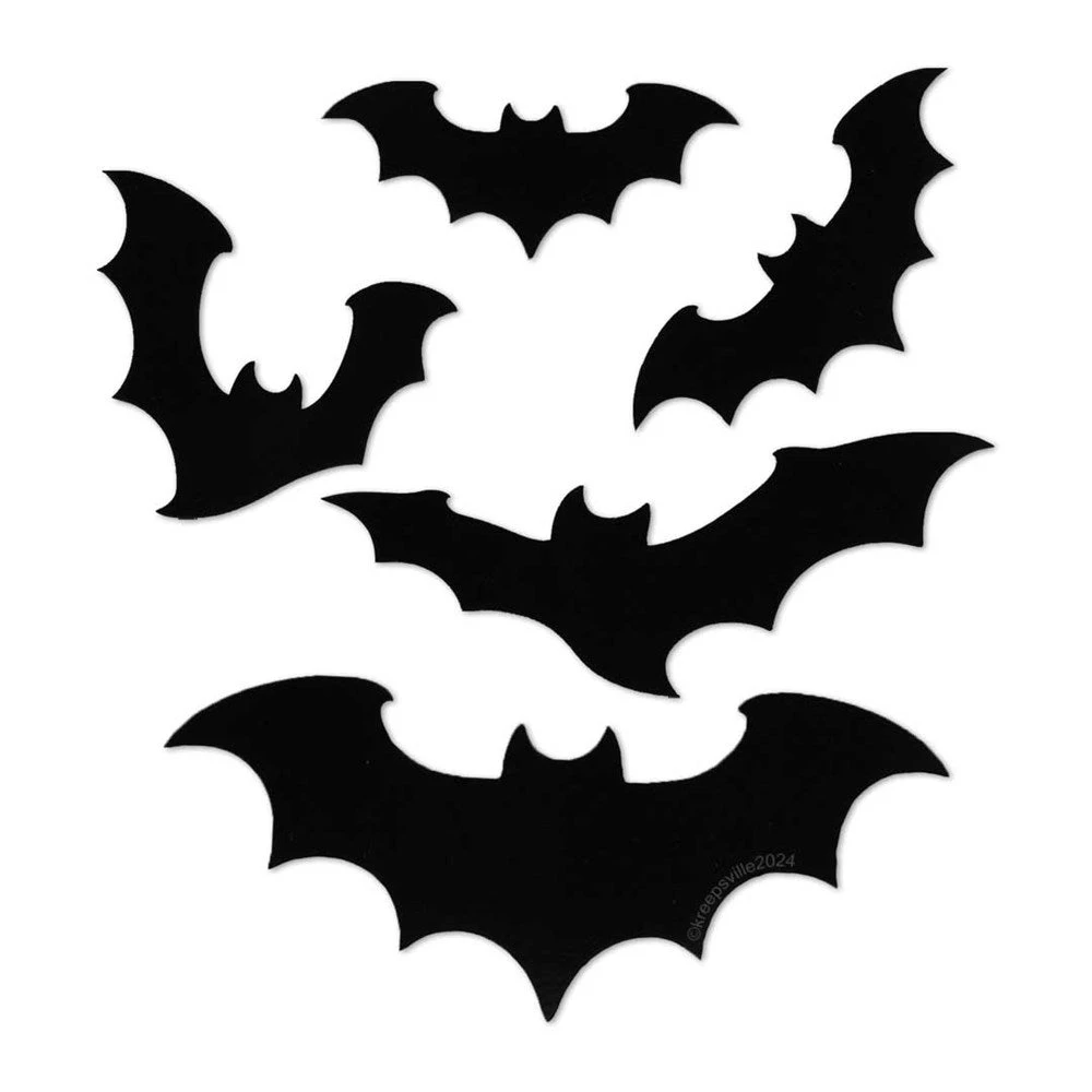 Flying Bats Vinyl Sticker Set 3 Flying Bats Vinyl Sticker Set