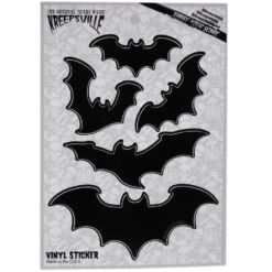 Flying Bats Vinyl Sticker Set 5 Flying Bats Vinyl Sticker Set -Kreepsville Shop VSRFBS 2