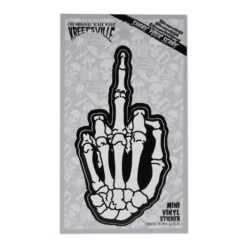 Skeleton Hand Finger Vinyl Sticker -Kreepsville Shop VSRHF 2
